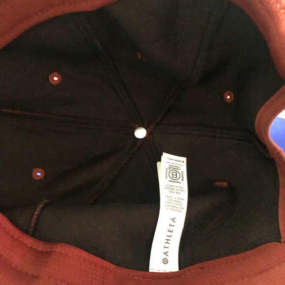 ATHLETA Triumph Kinetic Baseball Cap - ANCIENT MAHOGANY ORANGE  BROWN - One Size - Picture 6 of 8